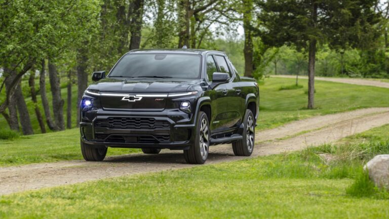 2024 Chevrolet Silverado EV RST action front1