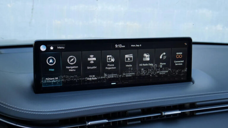 2022 Genesis GV70 infotainment menu1