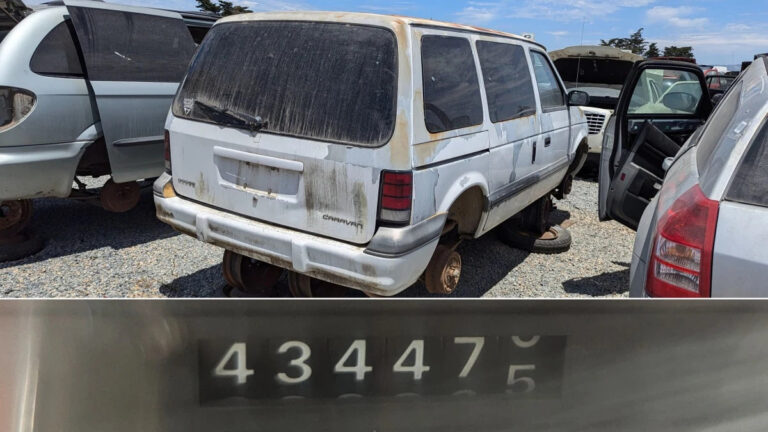 Top 1994 Dodge Caravan in California junkyard photo by Murilee Martin