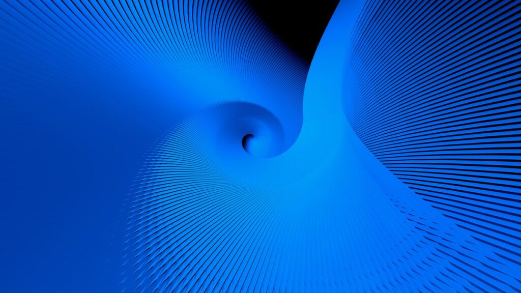 Abstract Blue swirl